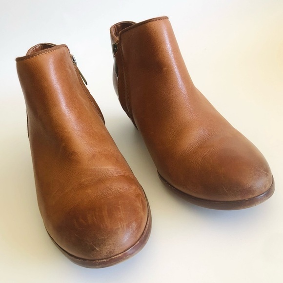 Sam Edelman Petty Cognac Booties 6.5 Wide - Picture 4 of 16